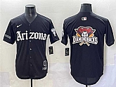 Men's Arizona Diamondbacks Team Big Logo Black 'Gothic Desert Fang Edition' Vapor Premier Limited Stitched Baseball Jersey,baseball caps,new era cap wholesale,wholesale hats