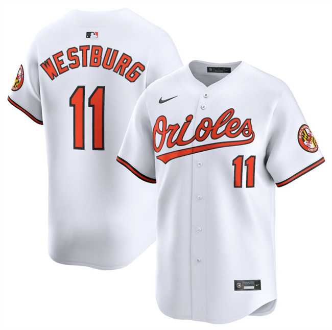 Men's Baltimore Orioles #11 Jordan Westburg White 2025 Home Limited Cool Base Stitched Baseball Jersey Dzhi,We sell and wholesale Men's Baltimore Orioles #11 Jordan Westburg White 2025 Home Limited Cool Base Stitched Baseball Jersey Dzhi on line form chian!