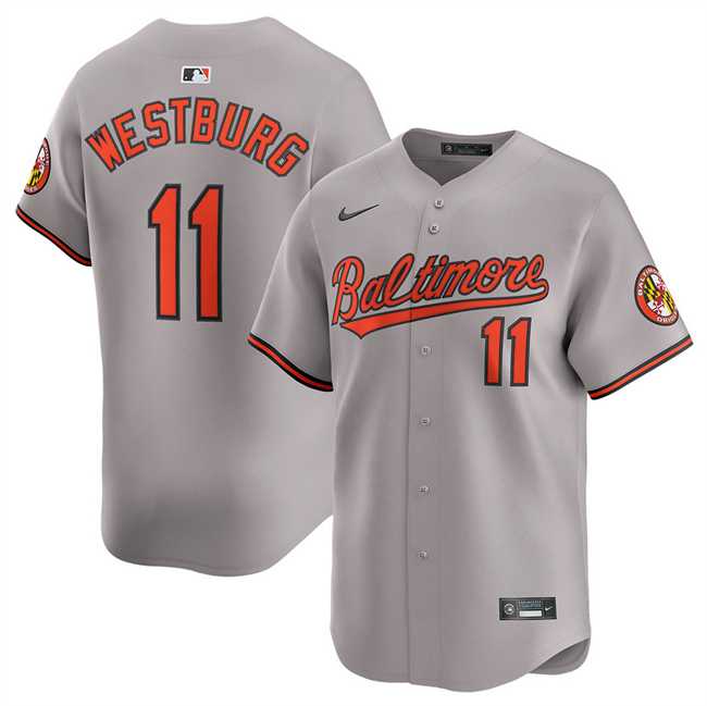 Men's Baltimore Orioles #11 Jordan Westburg Gray 2025 Limited Cool Base Stitched Baseball Jersey Dzhi,We sell and wholesale Men's Baltimore Orioles #11 Jordan Westburg Gray 2025 Limited Cool Base Stitched Baseball Jersey Dzhi on line form chian!