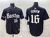 Men's Boston Red Sox #16 Jarren Duran Black Gothic Vapor Limited Stitched Baseball Jersey,baseball caps,new era cap wholesale,wholesale hats