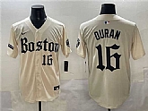 Men's Boston Red Sox #16 Jarren Duran Cream Gothic Vapor Limited Stitched Baseball Jersey,baseball caps,new era cap wholesale,wholesale hats