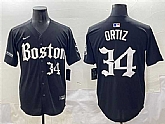 Men's Boston Red Sox #34 David Ortiz Black Gothic Vapor Limited Stitched Baseball Jersey,baseball caps,new era cap wholesale,wholesale hats