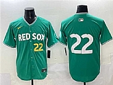 Men's Boston Red Sox #22 Garrett Whitlock Green 2025 City Connect Limited Stitched Baseball Jersey,baseball caps,new era cap wholesale,wholesale hats