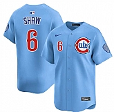 Men's Chicago Cubs #6 Matt Shaw Blue 2024-25 2nd Alternate Limited Stitched Baseball Jersey Dzhi,baseball caps,new era cap wholesale,wholesale hats