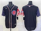 Men's Chicago Cubs Blank Black 2025 Independence Day Vapor Premier Limited Stitched Baseball Jersey,baseball caps,new era cap wholesale,wholesale hats