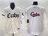Men's Chicago Cubs Team Big Logo White 'Gothic North Side Edition' Vapor Premier Limited Stitched Baseball Jersey,baseball caps,new era cap wholesale,wholesale hats