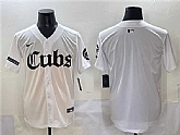 Men's Chicago Cubs Blank White 'Gothic North Side Edition' Vapor Premier Limited Stitched Baseball Jersey,baseball caps,new era cap wholesale,wholesale hats