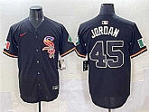 Men's Chicago White Sox #45 Michael Jordan Black Mexico Limited Stitched Baseball Jersey,baseball caps,new era cap wholesale,wholesale hats