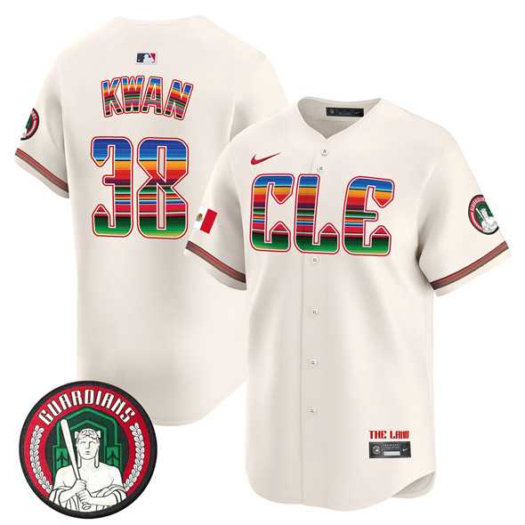 Men's Cleveland Guardians #38 Steven Kwan Cream Mexico Vapor Premier Limited Stitched Baseball Jersey Dzhi,We sell and wholesale Men's Cleveland Guardians #38 Steven Kwan Cream Mexico Vapor Premier Limited Stitched Baseball Jersey Dzhi on line form chian!