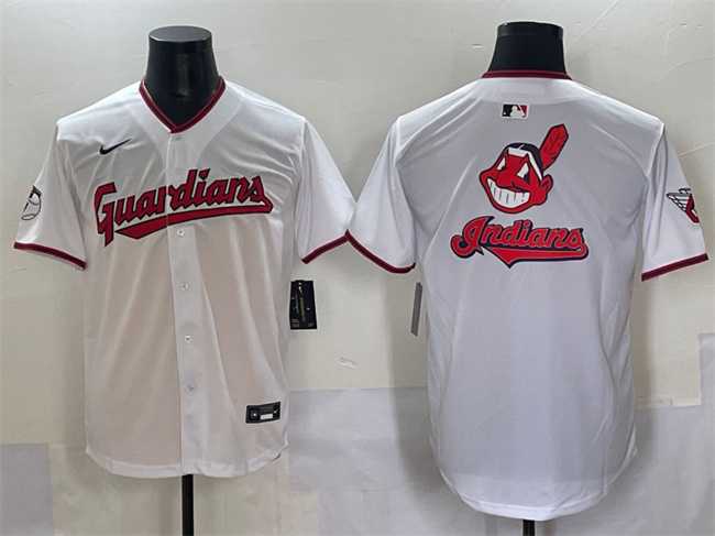 Men's Cleveland Guardians Team Big Logo White Home Limited Stitched Baseball Jersey,We sell and wholesale Men's Cleveland Guardians Team Big Logo White Home Limited Stitched Baseball Jersey on line form chian!