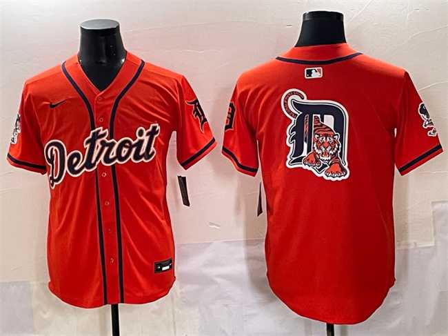 Men's Detroit Tigers Team Big Logo Orange With Patch Vapor Premier Limited Stitched Baseball Jersey,We sell and wholesale Men's Detroit Tigers Team Big Logo Orange With Patch Vapor Premier Limited Stitched Baseball Jersey on line form chian!