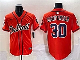 Men's Detroit Tigers #30 Kerry Carpenter Orange With Patch Vapor Premier Limited Stitched Baseball Jersey,baseball caps,new era cap wholesale,wholesale hats