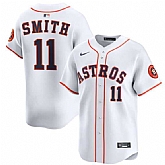 Men's Houston Astros #11 Cam Smith White 2025 Home Limited Stitched Baseball Jersey Dzhi,baseball caps,new era cap wholesale,wholesale hats