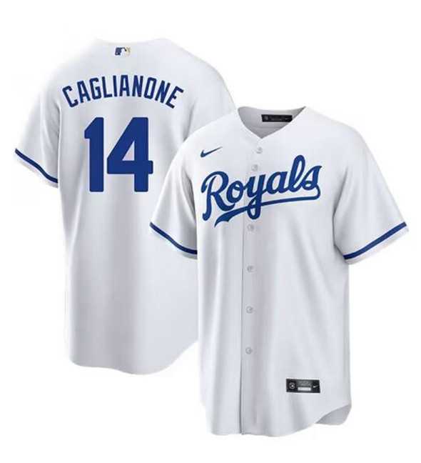 Men's Kansas City Royals #14 Jac Caglianone White Cool Base Stitched Baseball Jersey Dzhi,We sell and wholesale Men's Kansas City Royals #14 Jac Caglianone White Cool Base Stitched Baseball Jersey Dzhi on line form chian!