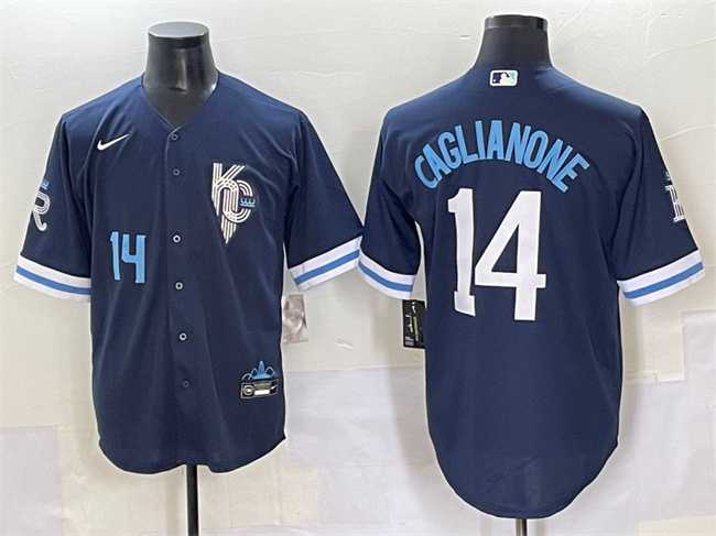 Men's Kansas City Royals #14 Jac Caglianone Navy City Connect Stitched Baseball Jersey,We sell and wholesale Men's Kansas City Royals #14 Jac Caglianone Navy City Connect Stitched Baseball Jersey on line form chian!