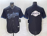 Men's Los Angeles Dodgers Team Big Logo Black Fashion Stitched Baseball Jersey,baseball caps,new era cap wholesale,wholesale hats