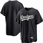 Men's Los Angeles Dodgers Blank Black Lights Out Limited Stitched Baseball Jersey Dzhi,baseball caps,new era cap wholesale,wholesale hats