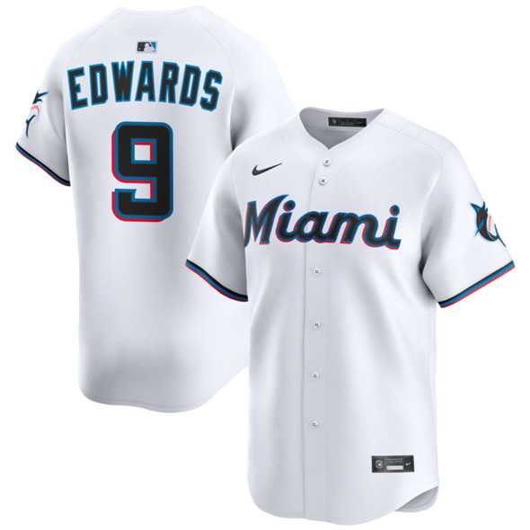 Men's Miami Marlins #9 Xavier Edwards White 2024 Home Limited Stitched Baseball Jersey Dzhi,We sell and wholesale Men's Miami Marlins #9 Xavier Edwards White 2024 Home Limited Stitched Baseball Jersey Dzhi on line form chian!
