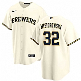 Men's Milwaukee Brewers #32 Jacob Misiorowski Cream 2025 Stitched Baseball Jersey Dzhi,baseball caps,new era cap wholesale,wholesale hats