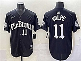 Men's New York Yankees #11 Anthony Volpe Black 'Gothic Legacy Edition' Vapor Premier Limited Stitched Baseball Jersey,baseball caps,new era cap wholesale,wholesale hats