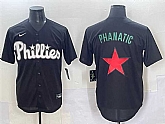 Men's Philadelphia Phillies Phanatic Black Lights Out Limited Stitched Baseball Jersey,baseball caps,new era cap wholesale,wholesale hats