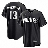 Men's San Diego Padres #13 Manny Machado Black Lights Out Limited Stitched Baseball Jersey Dzhi,baseball caps,new era cap wholesale,wholesale hats