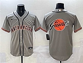 Men's San Francisco Giants Gray Team Big Logo Cool Base Stitched Jersey,baseball caps,new era cap wholesale,wholesale hats