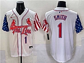 Men's St. Louis Cardinals #1 Ozzie Smith White Independence Day Vapor Premier Limited Stitched Baseball Jersey,baseball caps,new era cap wholesale,wholesale hats