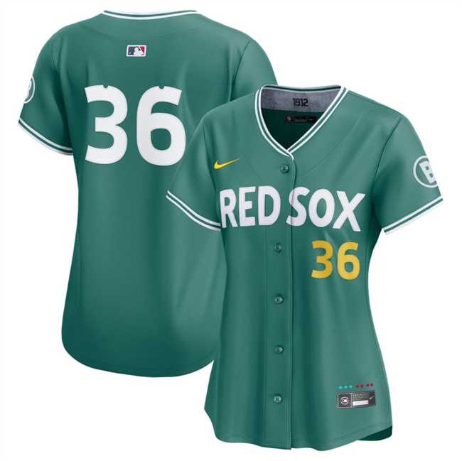 Women's Boston Red Sox #36 Triston Casas Green 2025 City Connect Limited Stitched Baseball Jersey(Run Small) Dzhi,We sell and wholesale Women's Boston Red Sox #36 Triston Casas Green 2025 City Connect Limited Stitched Baseball Jersey(Run Small) Dzhi on line form chian!