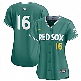 Women's Boston Red Sox #16 Jarren Duran Green 2025 City Connect Limited Stitched Baseball Jersey(Run Small) Dzhi,baseball caps,new era cap wholesale,wholesale hats