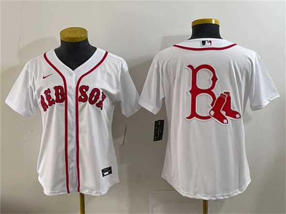 Women's Boston Red Sox Team Big Logo White Cool Base Stitched Jersey(Run Small),We sell and wholesale Women's Boston Red Sox Team Big Logo White Cool Base Stitched Jersey(Run Small) on line form chian!