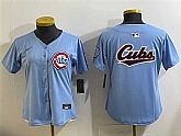 Women's Chicago Cubs Team Big Logo Blue 2024 25 2nd Alternatemited Stitched Baseball Jersey(Run Small),baseball caps,new era cap wholesale,wholesale hats