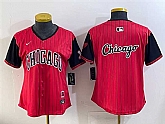 Womens Chicago White Sox Team Big Logo Red Black 2025 City Connect Limited Stitched Baseball Jersey(Run Small),baseball caps,new era cap wholesale,wholesale hats