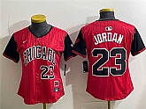 Women's Chicago White Sox #23 Michael Jordan Red Black 2025 City Connect Limited Stitched Baseball Jersey(Run Small),baseball caps,new era cap wholesale,wholesale hats