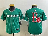 Youth Boston Red Sox Team Big Logo Green 2025 City Connect Limited Stitched Baseball Jersey,baseball caps,new era cap wholesale,wholesale hats