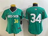 Youth Boston Red Sox #34 David Ortiz Green 2025 City Connect Limited Stitched Baseball Jersey,baseball caps,new era cap wholesale,wholesale hats