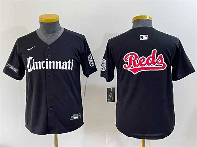 Youth Cincinnati Reds #77 Rece Hinds Black 2023 City Connect Stitched Baseball Jersey,We sell and wholesale Youth Cincinnati Reds #77 Rece Hinds Black 2023 City Connect Stitched Baseball Jersey on line form chian!