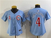 Youth Chicago Cubs #4 Pete Crow-Armstrong Blue 2024-25 2nd Alternate Limited Stitched Baseball Jersey,baseball caps,new era cap wholesale,wholesale hats