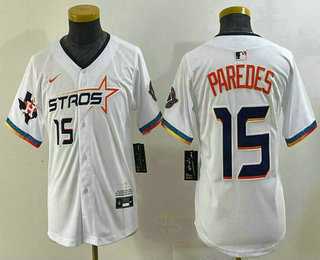 Youth Houston Astros #15 Isaac Paredes Number White 2025 City Connect Limited Stitched Jersey,We sell and wholesale Youth Houston Astros #15 Isaac Paredes Number White 2025 City Connect Limited Stitched Jersey on line form chian!