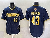 Men's Indiana Pacers #43 Pascal Siakam Navy 2025 Finals Vapor Stitched Baseball Jersey1,baseball caps,new era cap wholesale,wholesale hats
