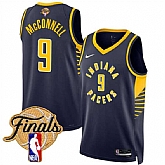 Men's Indiana Pacers #9 T.J. McConnell Navy 2025 Finals Icon Edition Stitched Jersey Dzhi,baseball caps,new era cap wholesale,wholesale hats