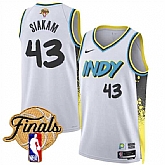 Men's Indiana Pacers #43 Pascal Siakam White 2024-25 City Edition Stitched Jersey Dzhi,baseball caps,new era cap wholesale,wholesale hats
