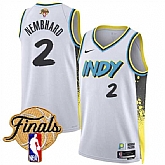 Men's Indiana Pacers #2 Andrew Nembhard White 2024-25 City Edition Stitched Jersey Dzhi,baseball caps,new era cap wholesale,wholesale hats