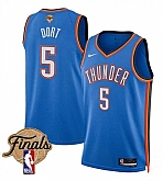 Men's Oklahoma City Thunder #5 Luguentz Dort Blue 2025 Icon Edition Stitched Jersey Dzhi,baseball caps,new era cap wholesale,wholesale hats