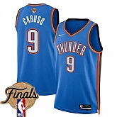 Men's Oklahoma City Thunder #9 Alex Caruso Blue 2025 Icon Edition Stitched Jersey Dzhi,baseball caps,new era cap wholesale,wholesale hats