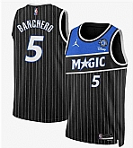 Men's Orlando Magic #5 Paolo Banchero Black 2025 New Generation of Magic Stitched Jersey Dzhi,baseball caps,new era cap wholesale,wholesale hats