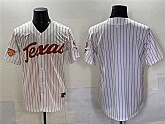 Men's Texas Longhorns Blank White Pinstripe 2025 Softball National Champions & SEC Patch Stitched Jersey,baseball caps,new era cap wholesale,wholesale hats