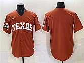 Men's Texas Longhorns Blank Orange 2025 World Series & SEC Patch Stitched Jersey,baseball caps,new era cap wholesale,wholesale hats