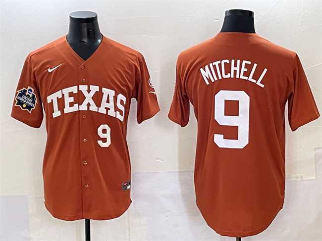 Men's Texas Longhorns #9 Joley Mitchell Orange 2025 World Series & SEC Patch Stitched Jersey,We sell and wholesale Men's Texas Longhorns #9 Joley Mitchell Orange 2025 World Series & SEC Patch Stitched Jersey on line form chian!