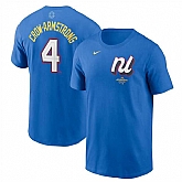 Men's National League #4 Pete Crow-Armstrong Royal 2025 All-Star Edition Name & Number T-Shirt,baseball caps,new era cap wholesale,wholesale hats